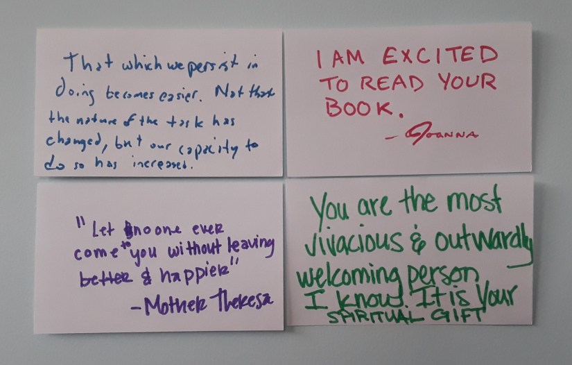 That which we persist in doing gets easier, not because the task is easier but because we are stronger